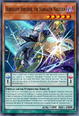 Horoscope Sorcerer, the Stargazer Magician #MAMO-EN014 from Magnificent Monsters