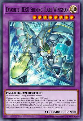 Favorite HERO Shining Flare Wingman #MAMO-EN004 from Magnificent Monsters
