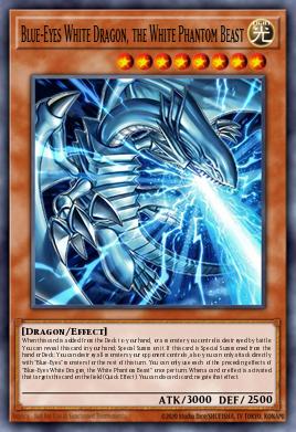 Blue-Eyes White Dragon, the White Phantom Beast #MAMS-EN001 from Magnificent Maestros