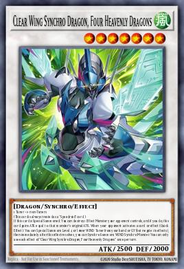 Clear Wing Synchro Dragon of the Four Heavenly Dragons #MAMS-EN014 from Magnificent Maestros