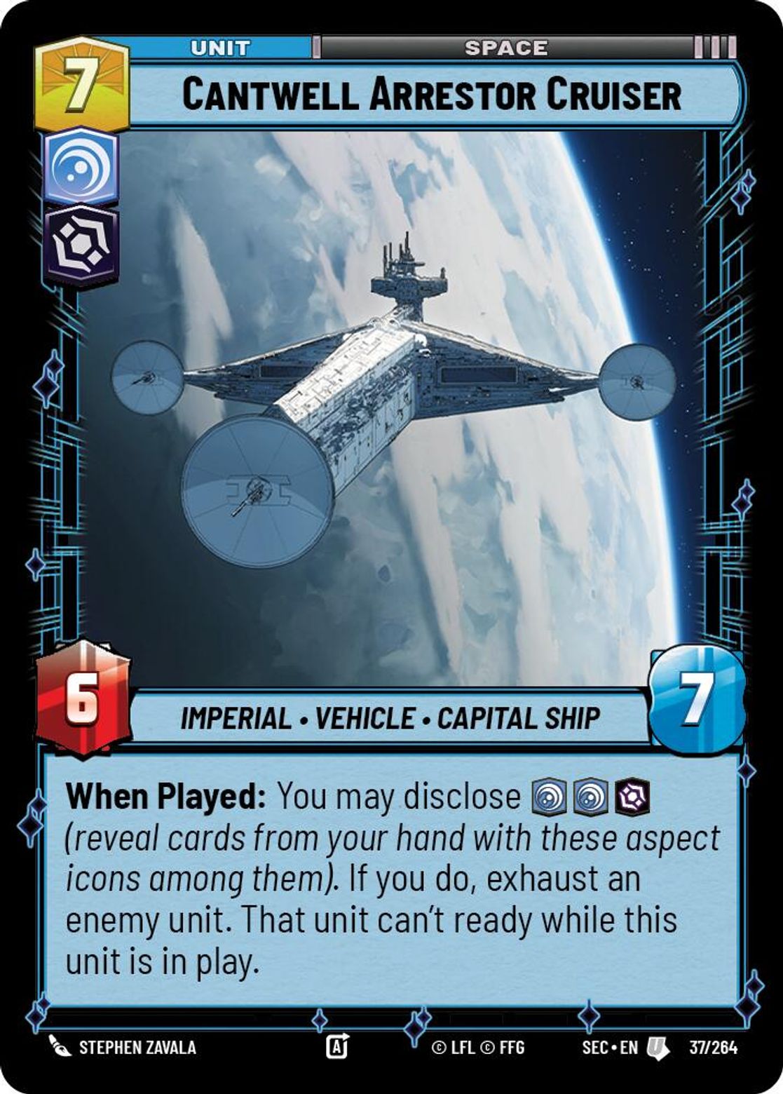 Cantwell Arrestor Cruiser #037/264 from Secrets of Power
