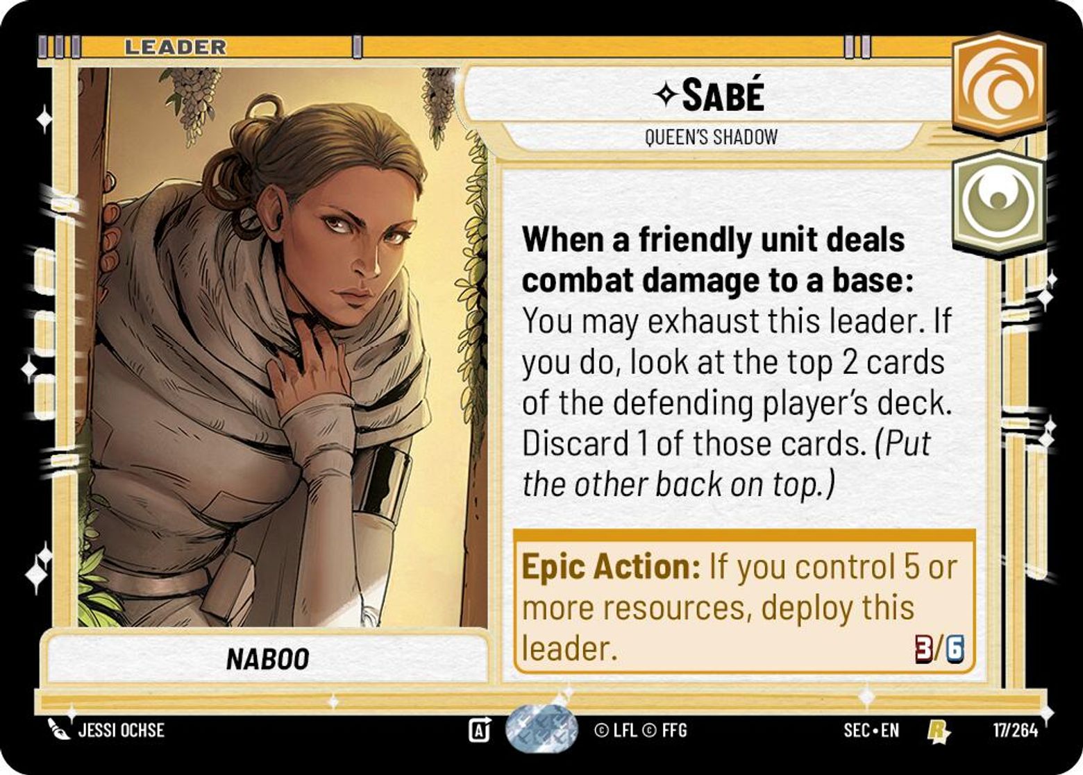 Sabé — Queen's Shadow #017/264 from Secrets of Power