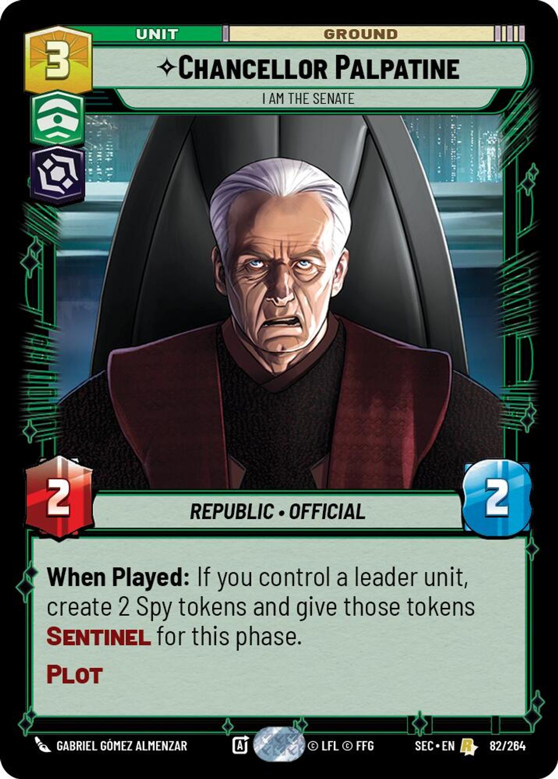 Chancellor Palpatine — I Am the Senate #082/264 from Secrets of Power