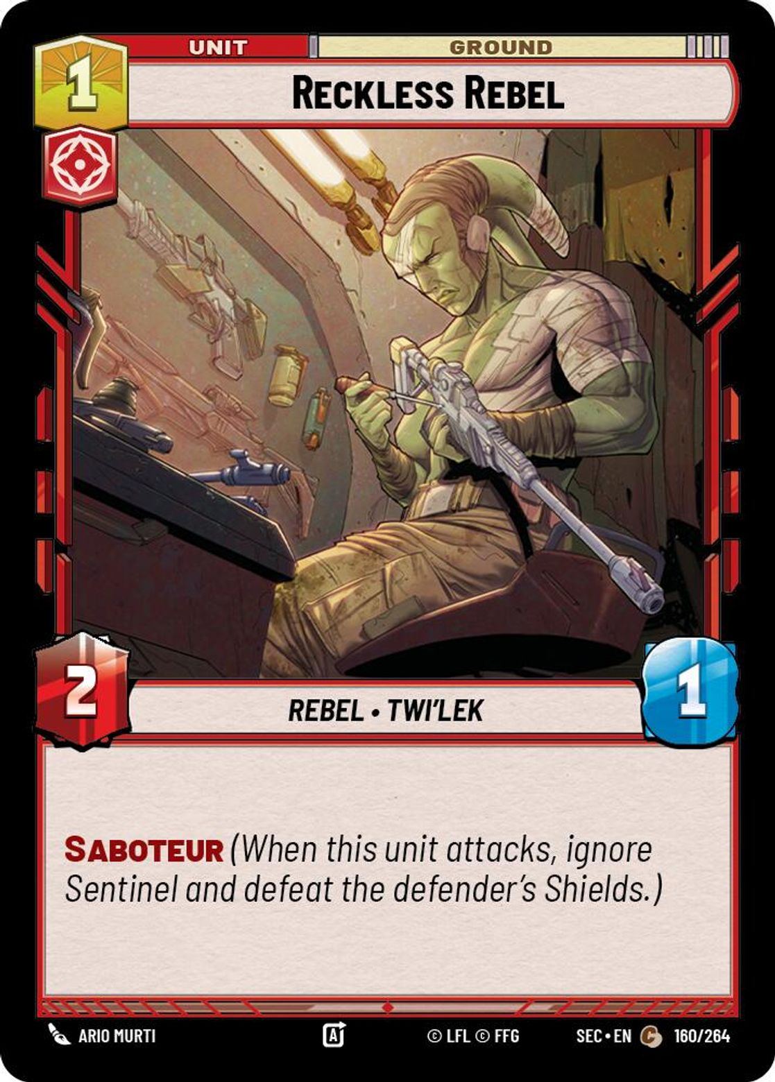 Reckless Rebel #160/264 from Secrets of Power