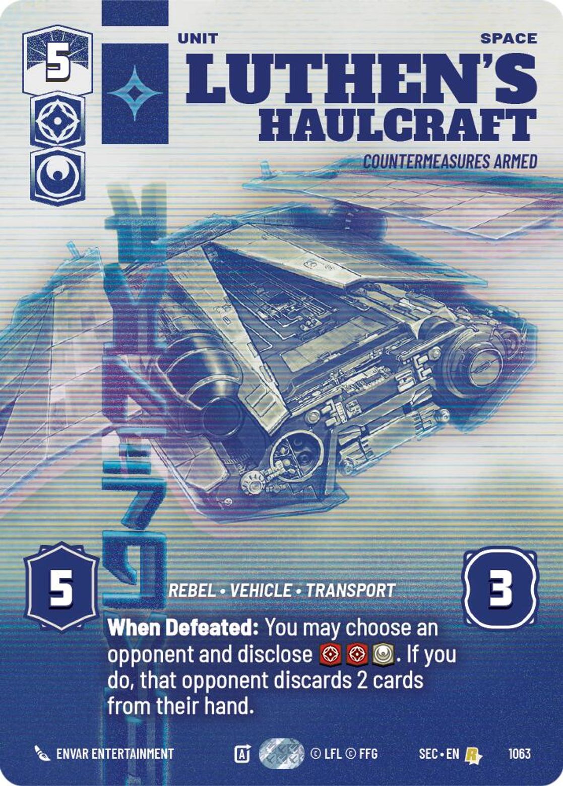 Luthen's Haulcraft — Countermeasures Armed #1063/264 from Secrets of Power