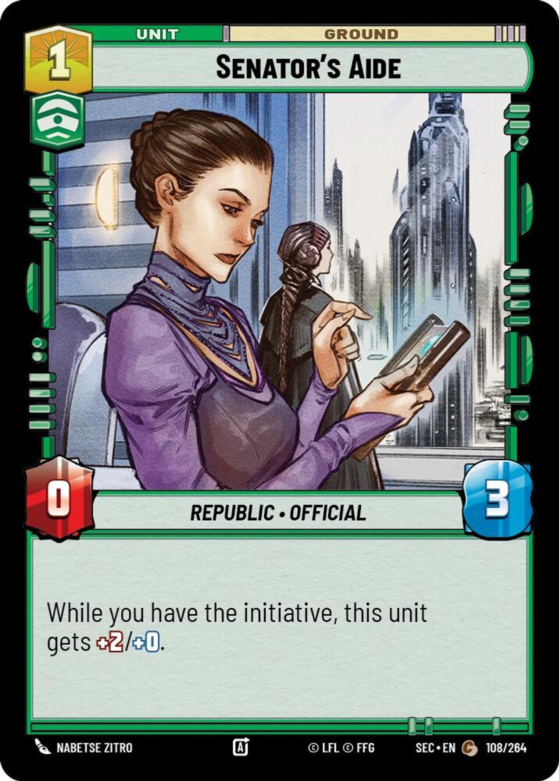 Senator's Aide #108/264 from Secrets of Power
