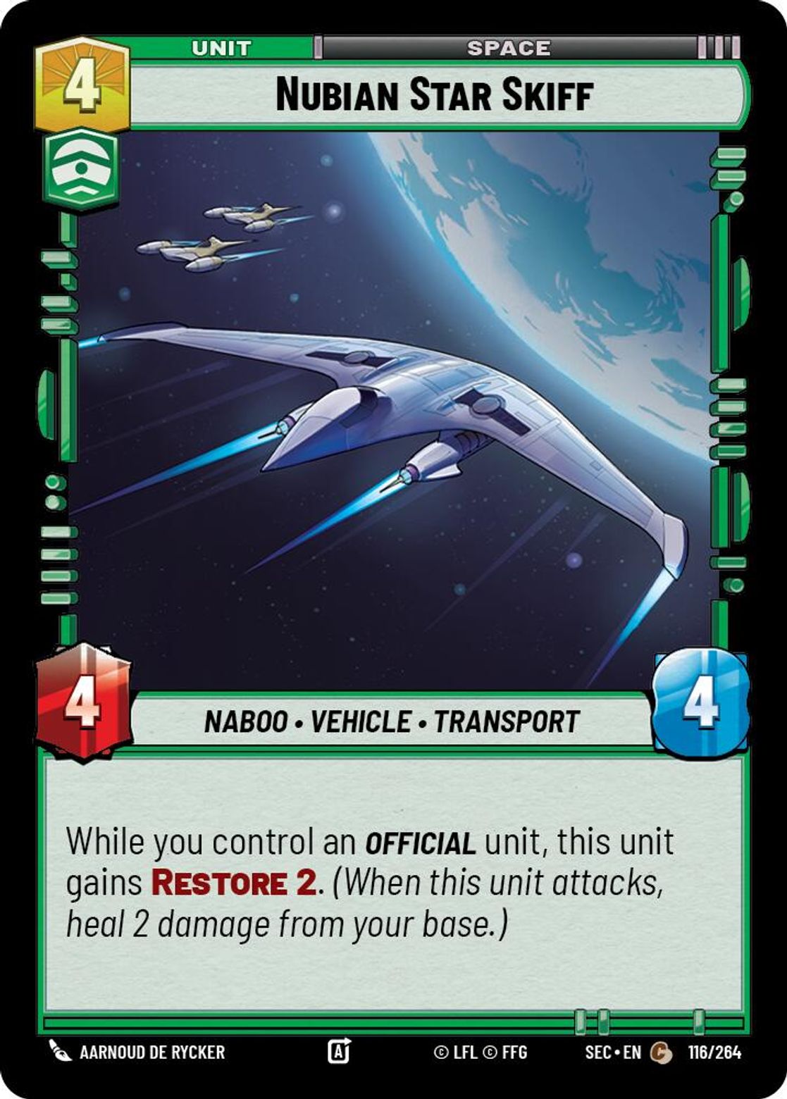 Nubian Star Skiff #116/264 from Secrets of Power