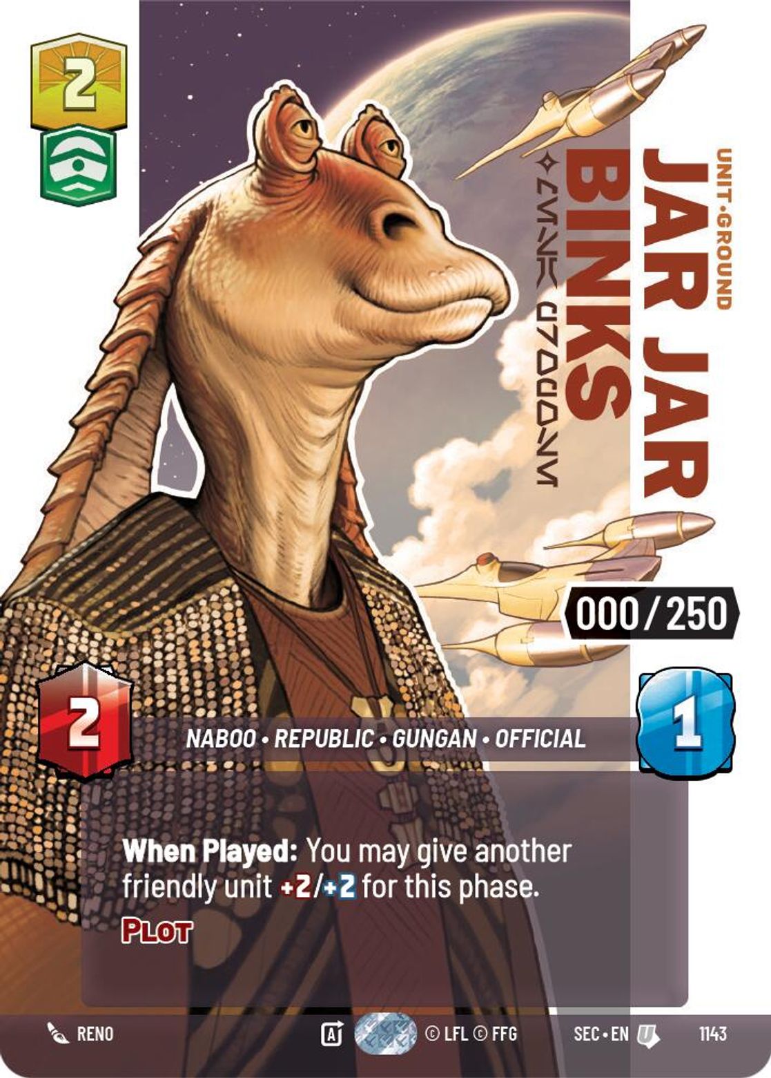Jar Jar Binks — Mesa Propose #1143/264 from Secrets of Power