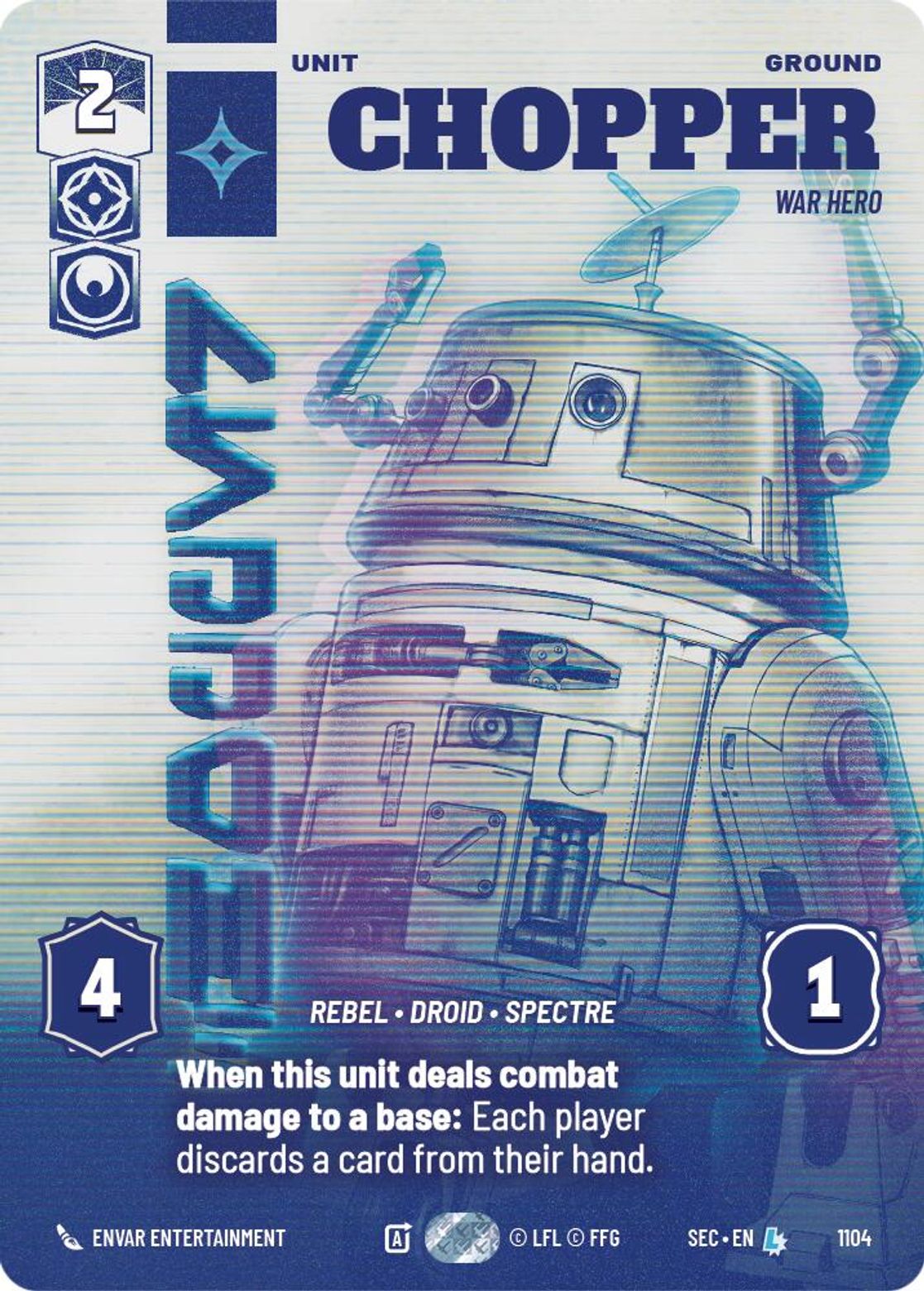 Chopper — War Hero #1104/264 from Secrets of Power