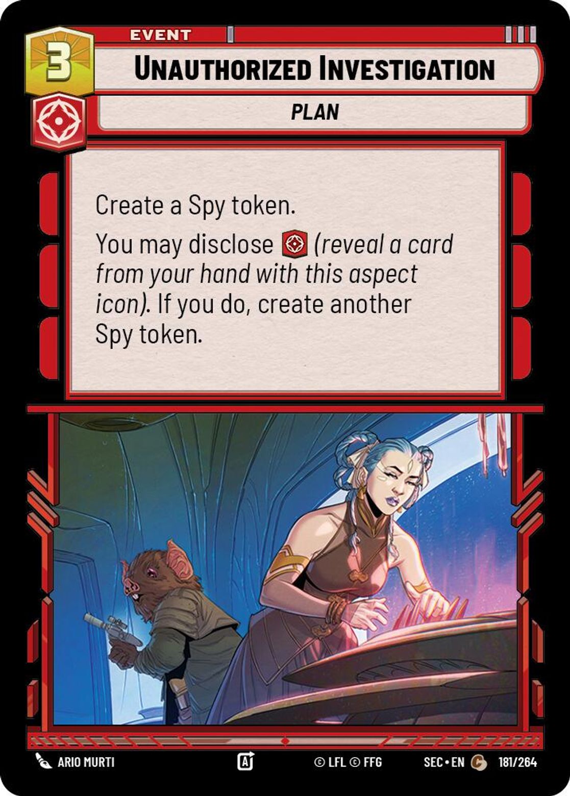 Unauthorized Investigation #181/264 from Secrets of Power