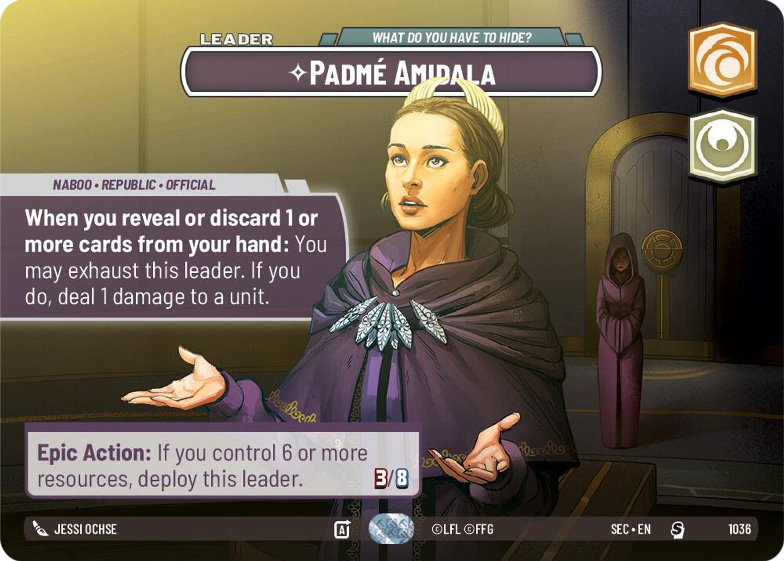 Padmé Amidala — What Do You Have to Hide? #1036/264 from Secrets of Power