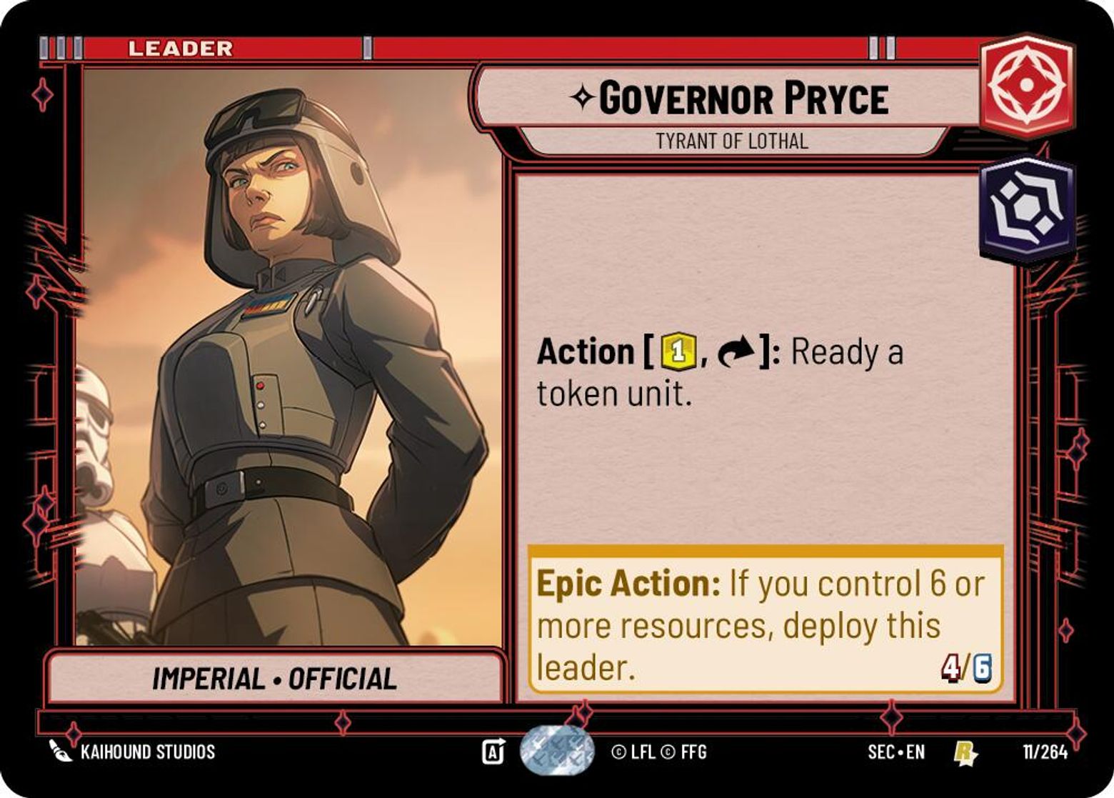 Governor Pryce — Tyrant of Lothal #011/264 from Secrets of Power