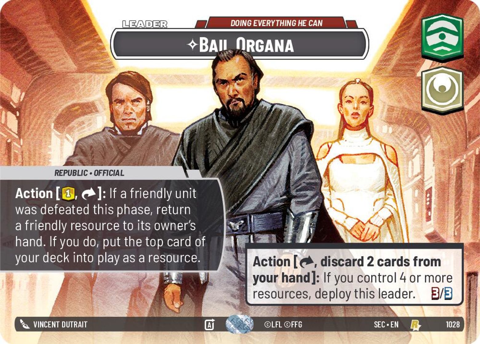 Bail Organa — Doing Everything He Can #1028/264 from Secrets of Power