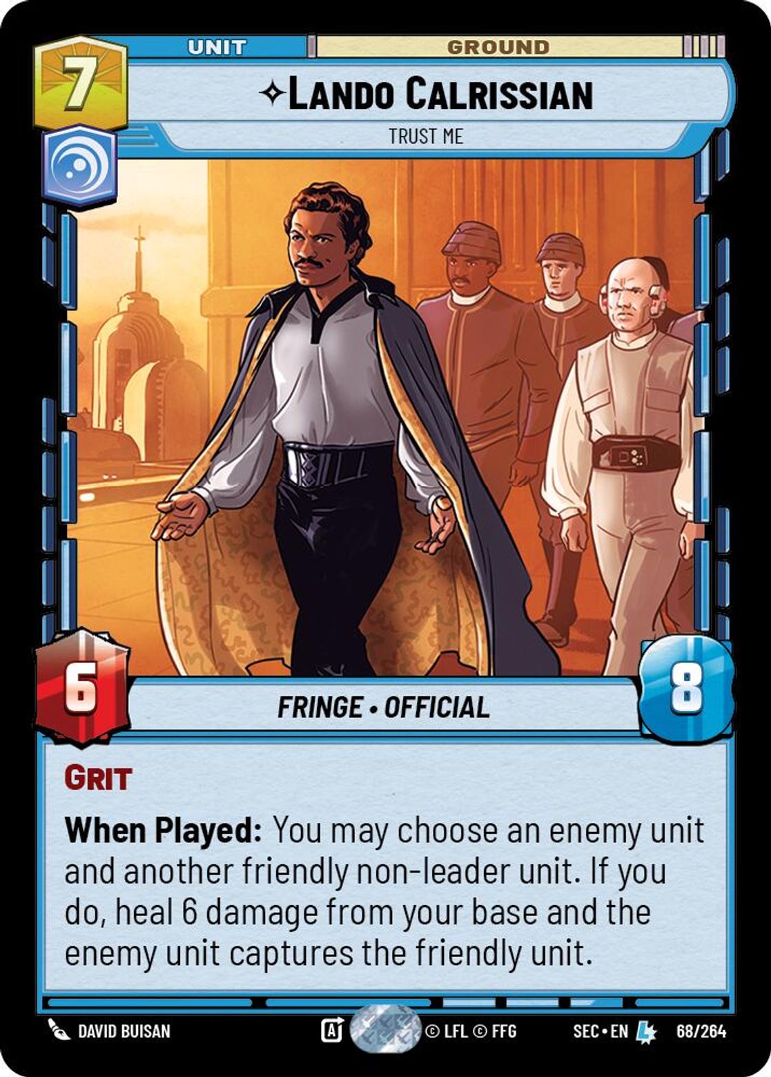 Lando Calrissian — Trust Me #068/264 from Secrets of Power