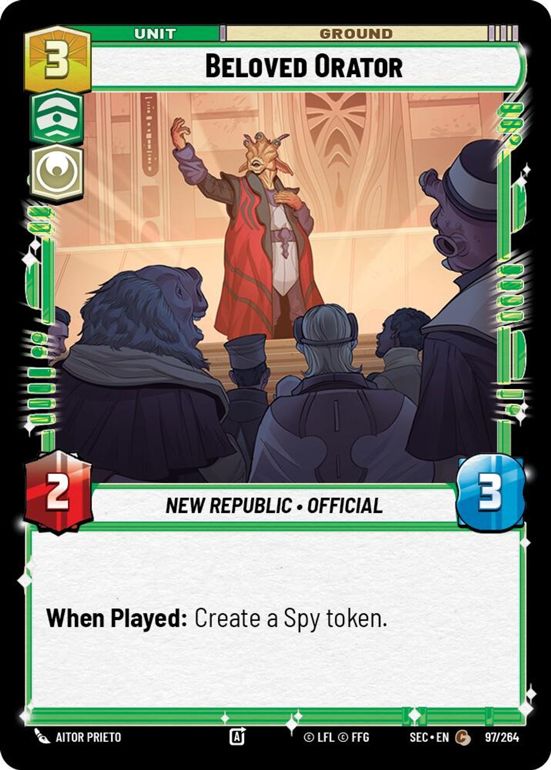 Beloved Orator #097/264 from Secrets of Power