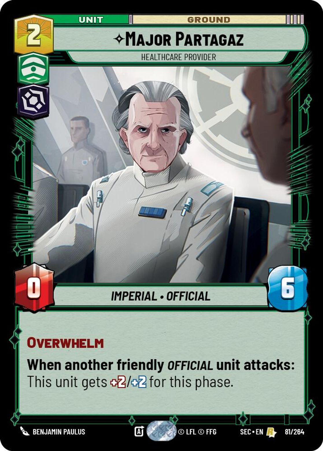 Major Partagaz — Healthcare Provider #081/264 from Secrets of Power