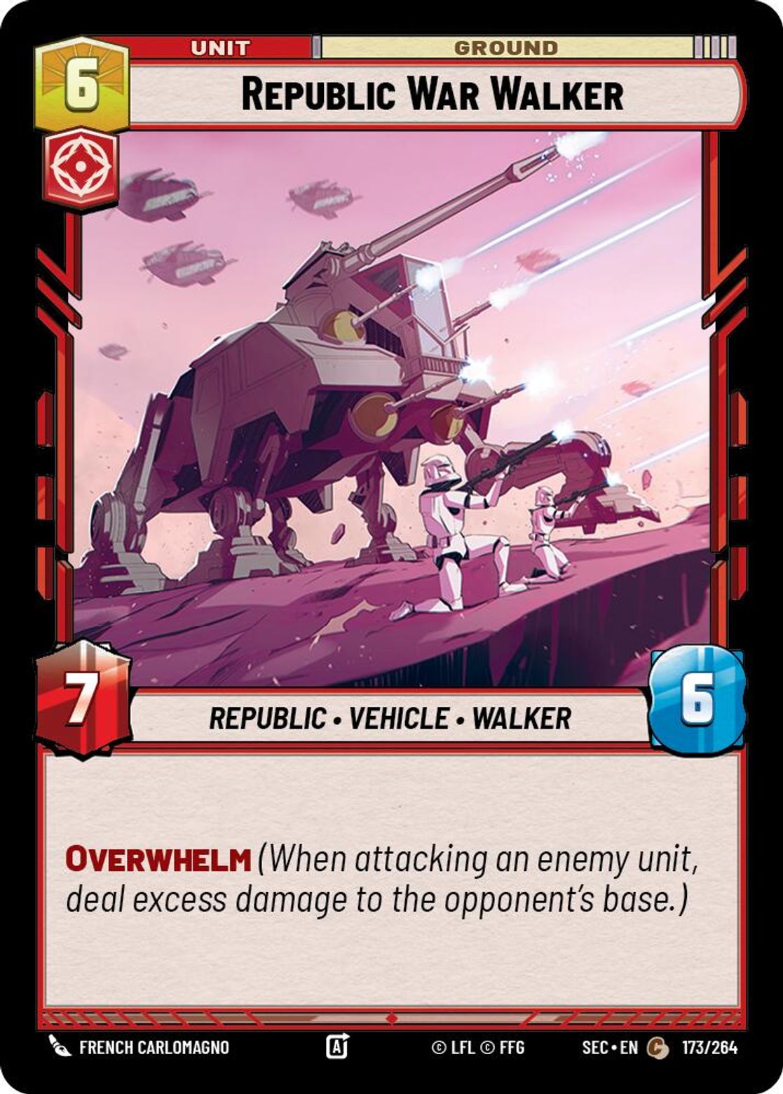 Republic War Walker #173/264 from Secrets of Power