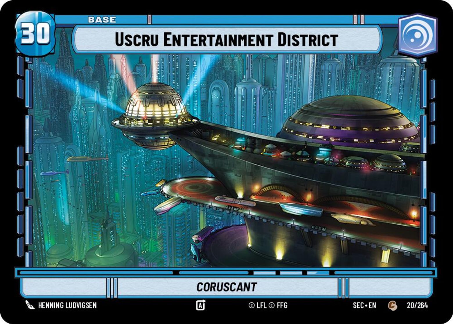 Uscru Entertainment District — Coruscant #020/264 from Secrets of Power