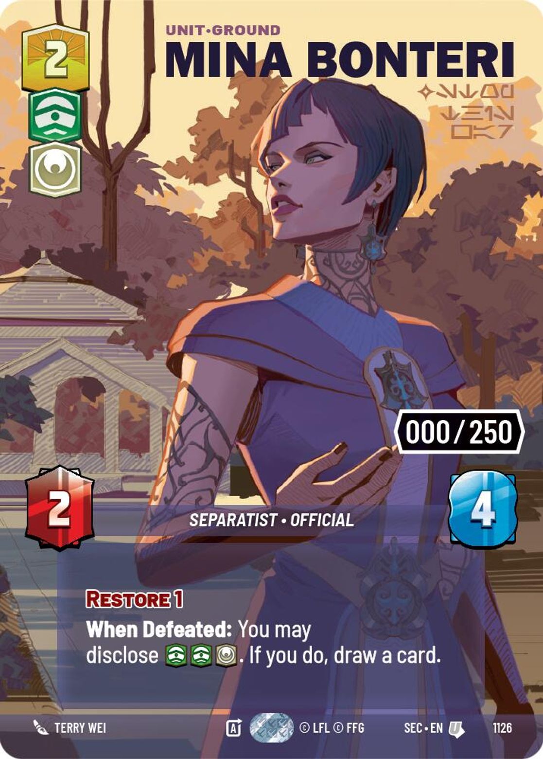 Mina Bonteri — Stop This War #1126/264 from Secrets of Power
