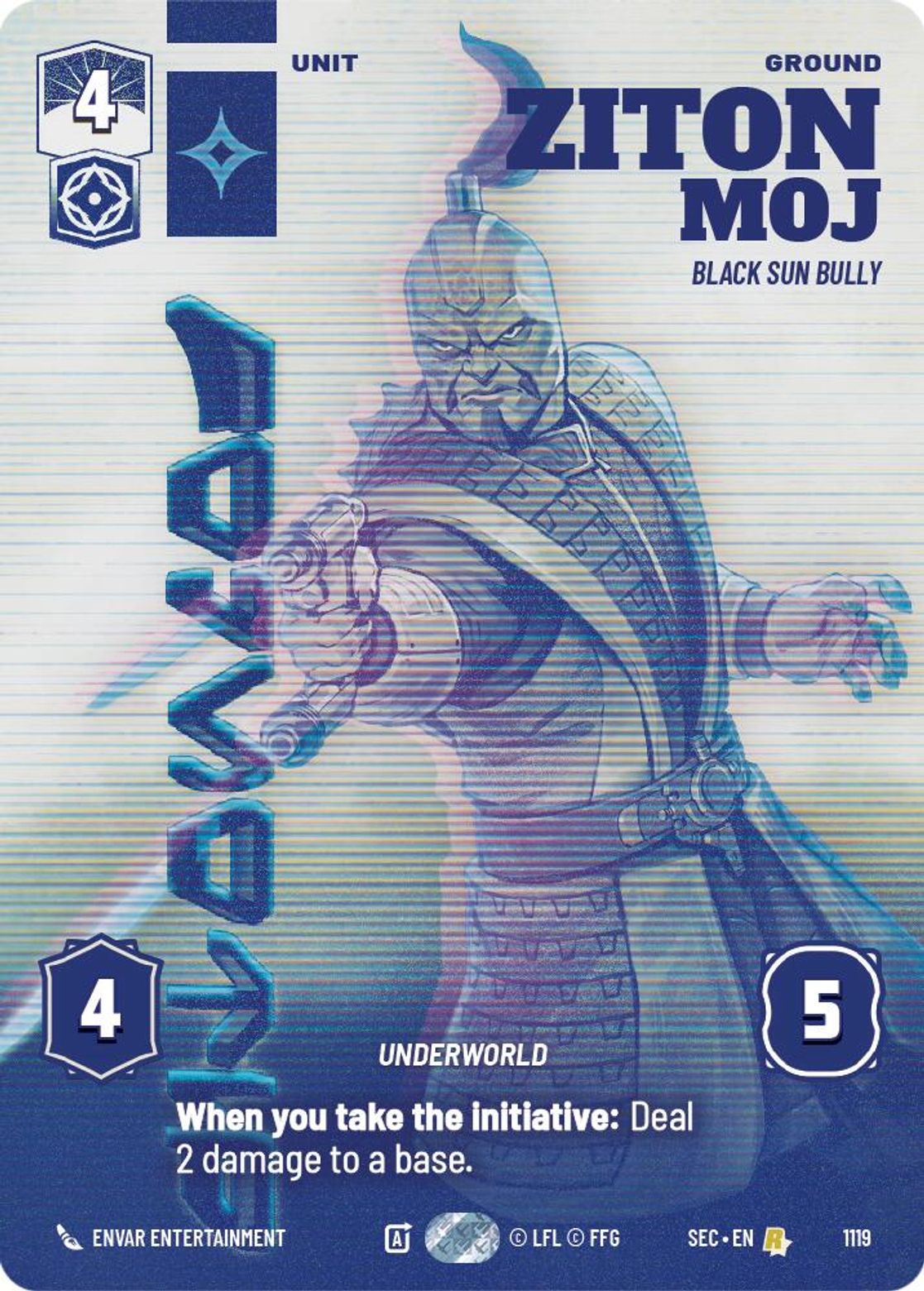 Ziton Moj — Black Sun Bully #1119/264 from Secrets of Power