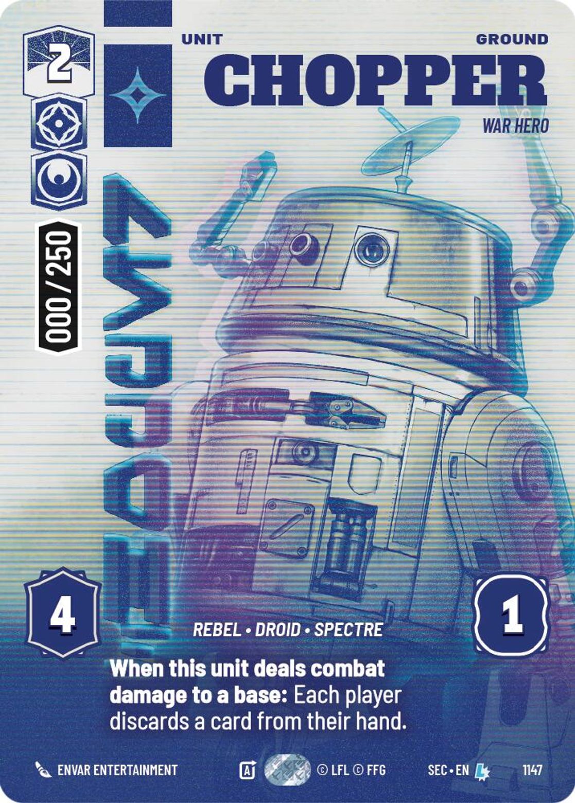 Chopper — War Hero #1147/264 from Secrets of Power