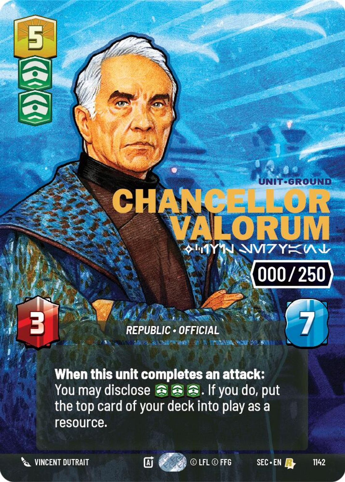 Chancellor Valorum — Civil Servant #1142/264 from Secrets of Power
