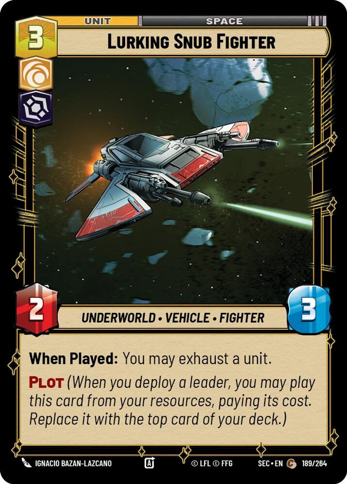 Lurking Snub Fighter #189/264 from Secrets of Power