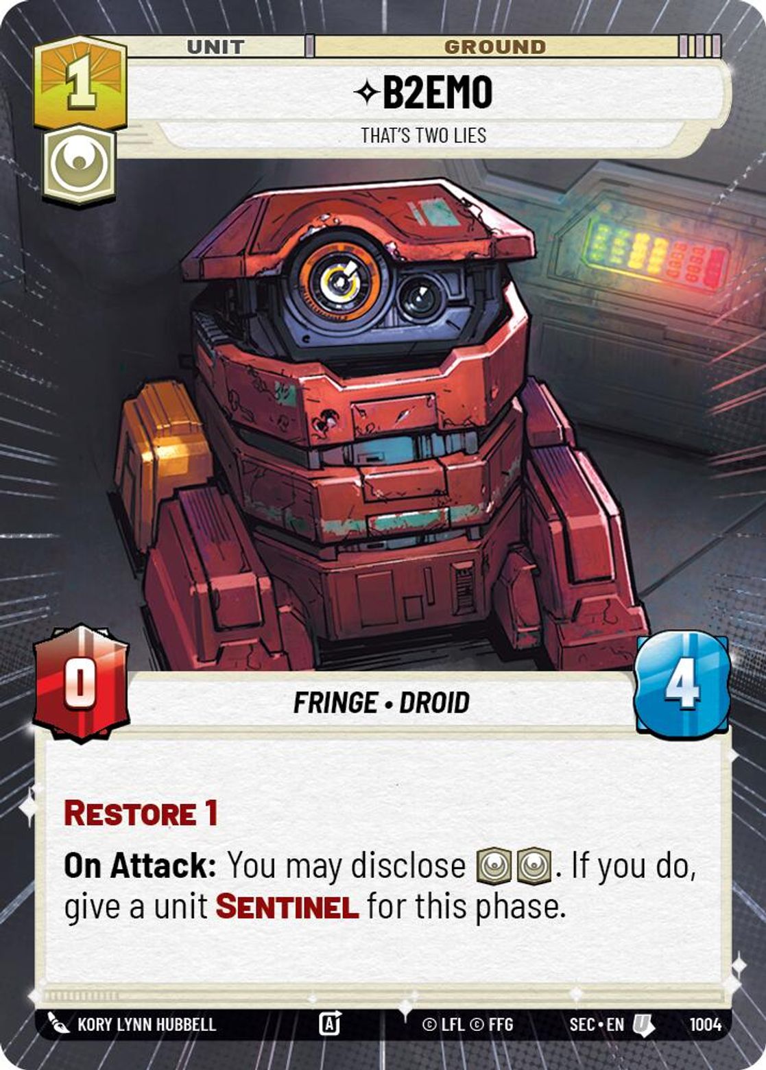 B2EM0 — That's Two Lies #1004/264 from Secrets of Power