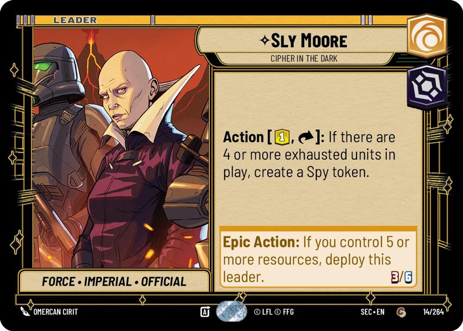 Sly Moore — Cipher in the Dark #014/264 from Secrets of Power
