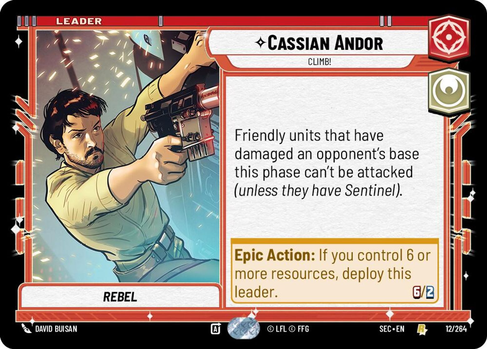 Cassian Andor — Climb! #012/264 from Secrets of Power
