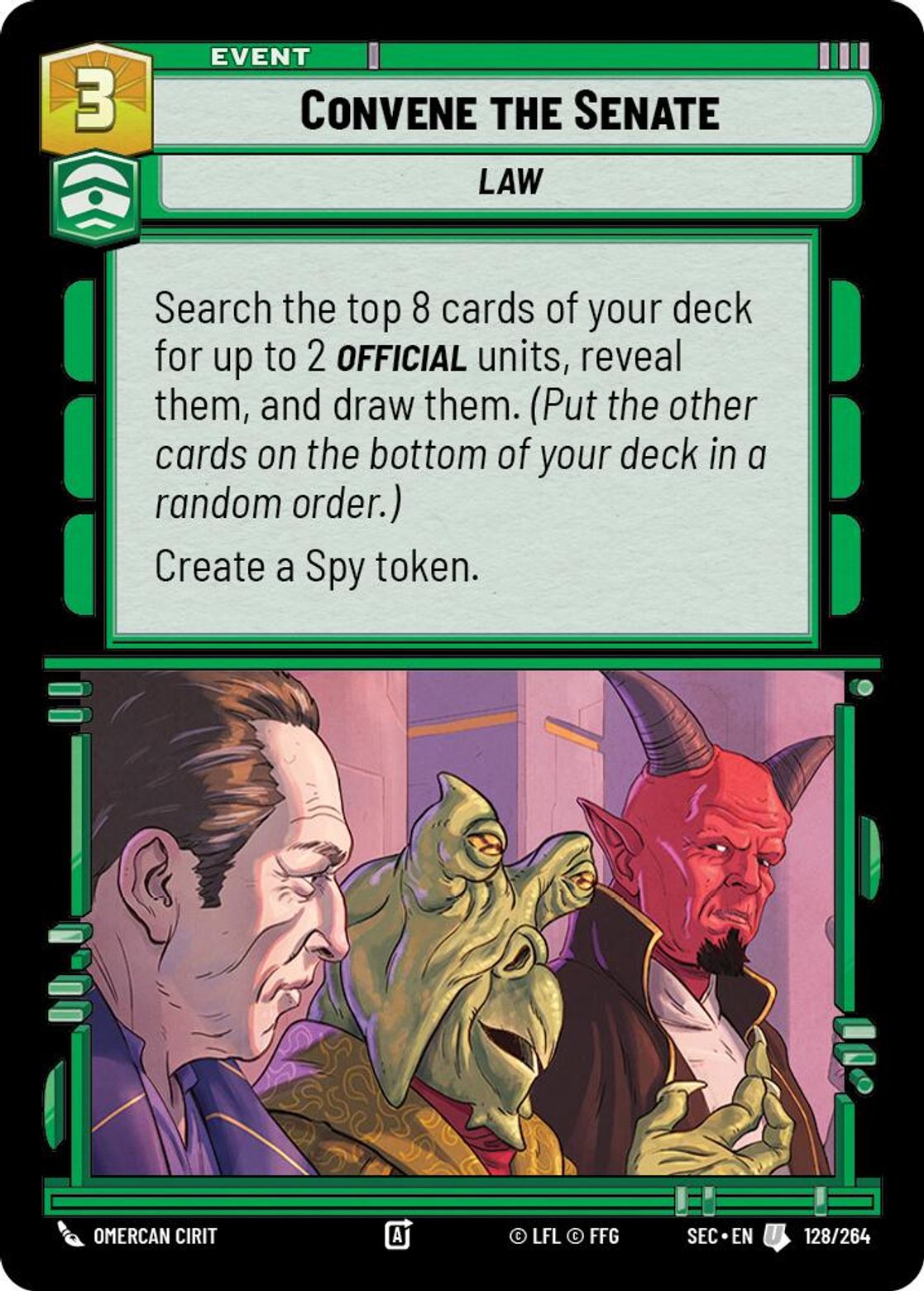 Convene the Senate #128/264 from Secrets of Power