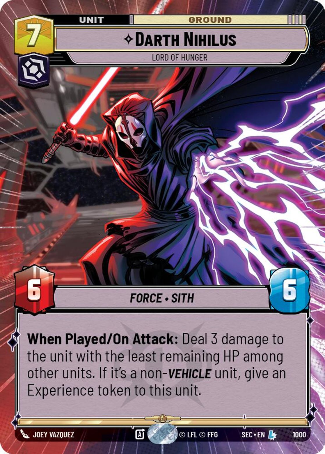 Darth Nihilus — Lord of Hunger #1000/264 from Secrets of Power