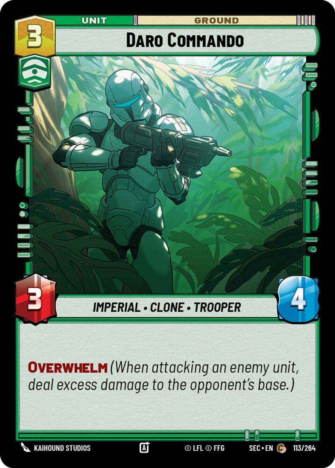 Daro Commando #113/264 from Secrets of Power