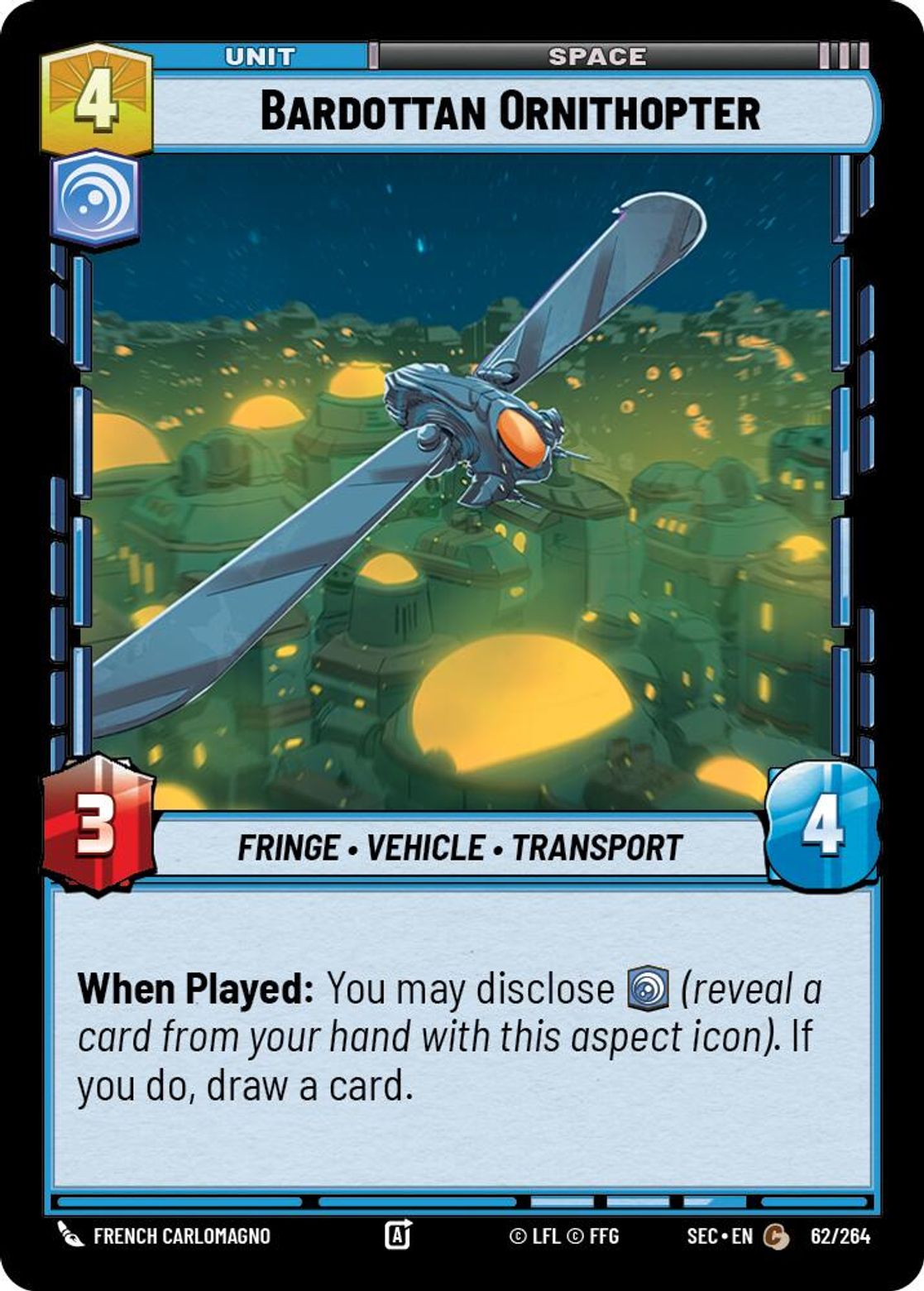 Bardottan Ornithopter #062/264 from Secrets of Power