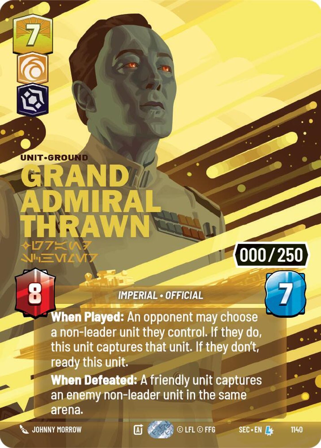 Grand Admiral Thrawn — Grand Schemer #1140/264 from Secrets of Power
