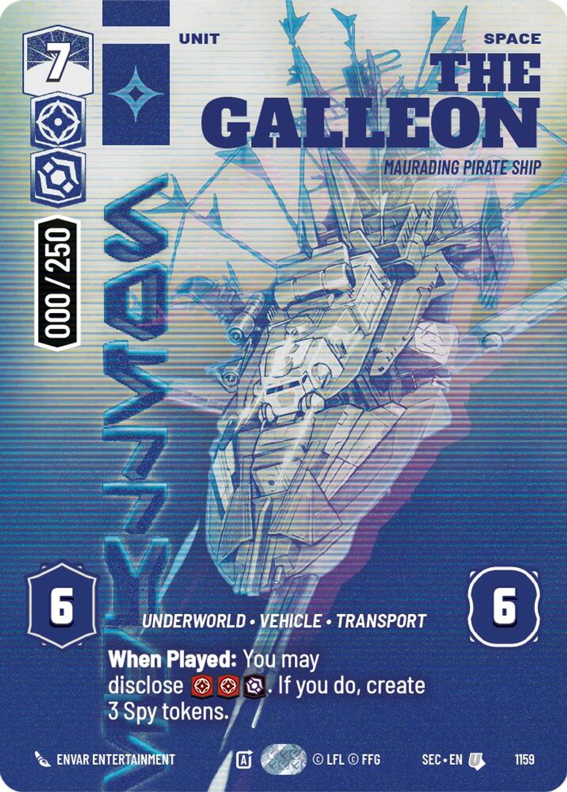 The Galleon — Marauding Pirate Ship #1159/264 from Secrets of Power