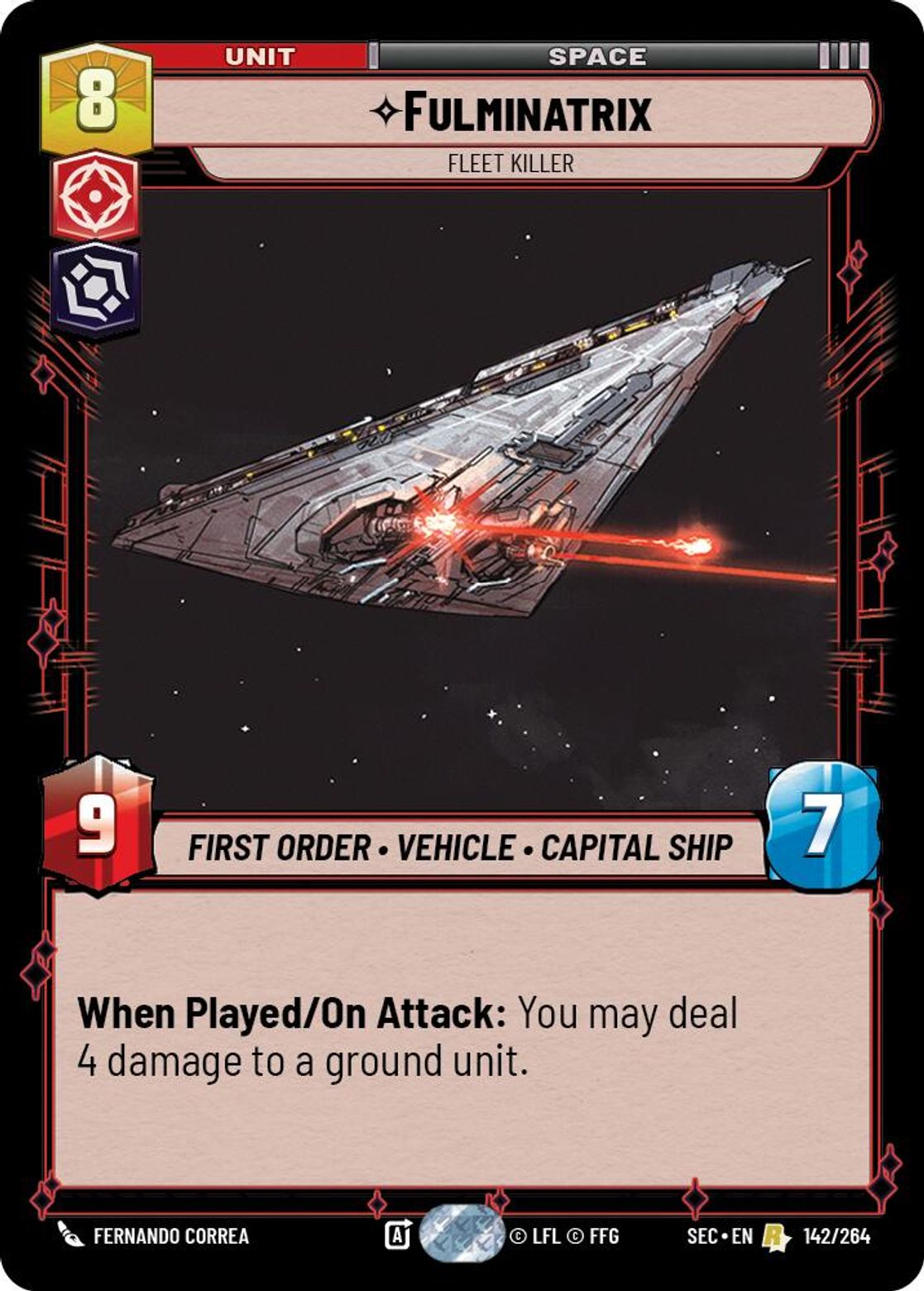 Fulminatrix — Fleet Killer #142/264 from Secrets of Power