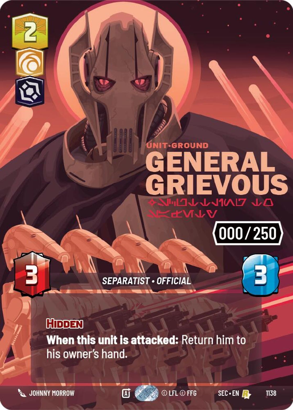 General Grievous — Scuttling to Safety #1138/264 from Secrets of Power