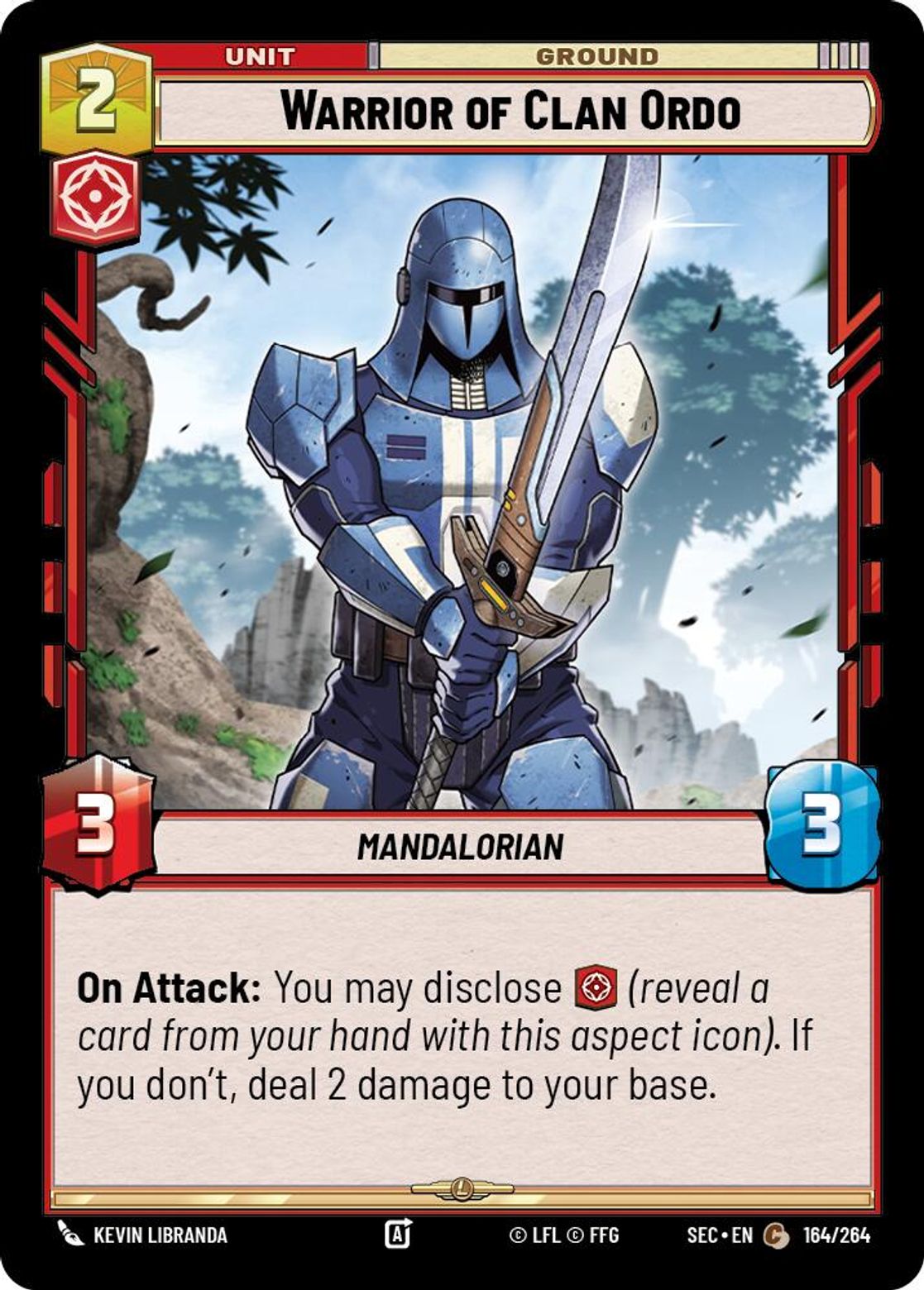 Warrior of Clan Ordo #164/264 from Secrets of Power