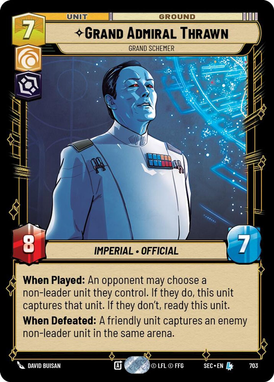 Grand Admiral Thrawn — Grand Schemer #193/264 from Secrets of Power