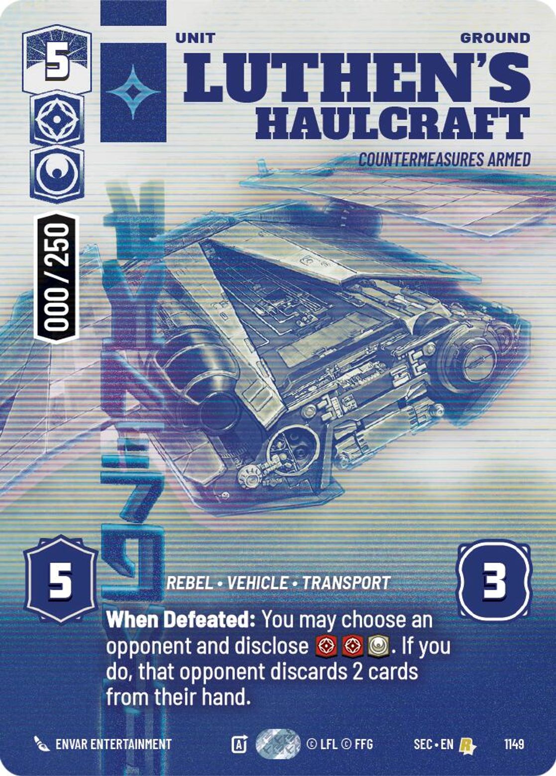 Luthen's Haulcraft — Countermeasures Armed #1149/264 from Secrets of Power