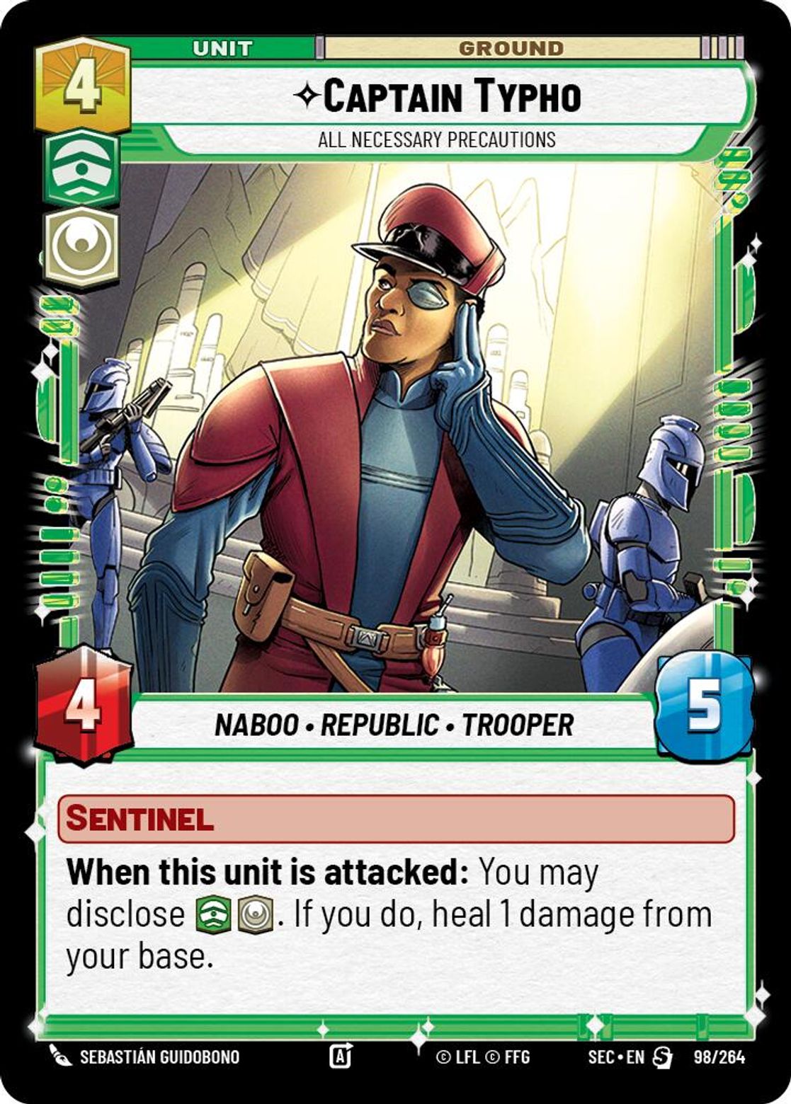 Captain Typho — All Necessary Precautions #098/264 from Secrets of Power