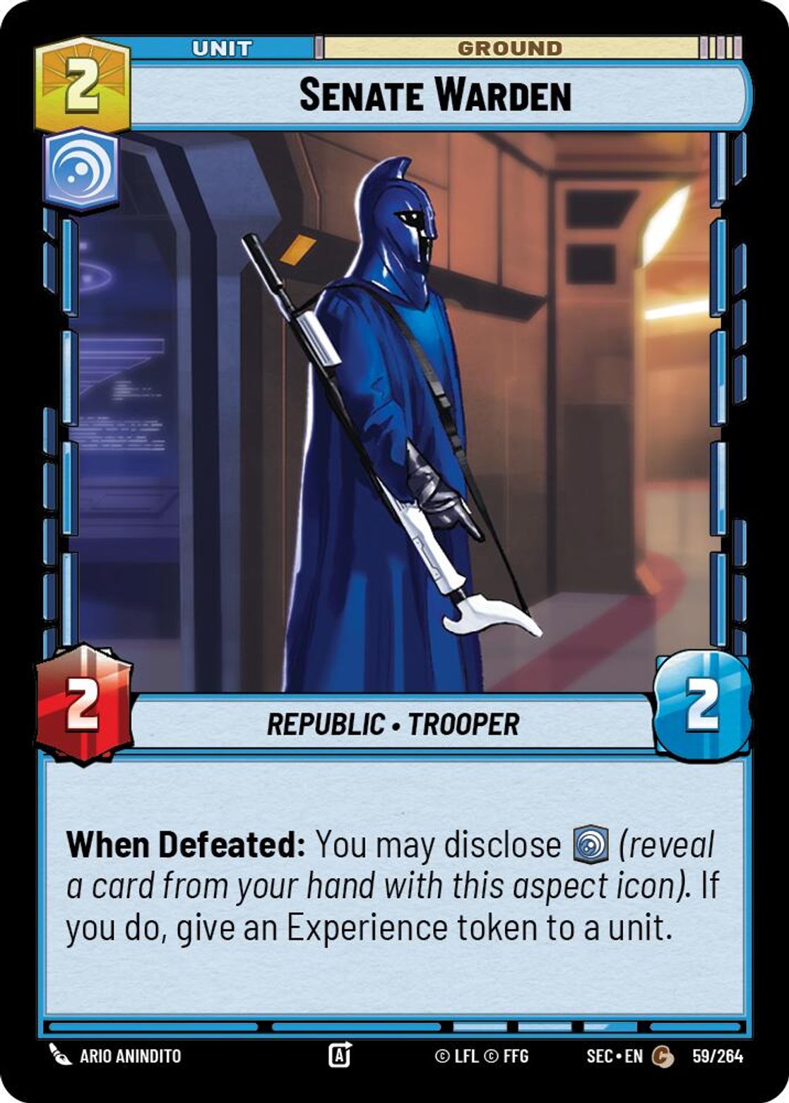 Senate Warden #059/264 from Secrets of Power