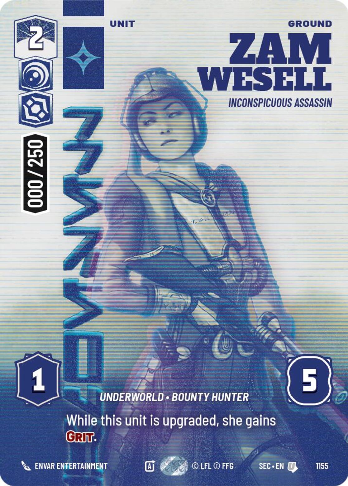 Zam Wesell — Inconspicuous Assassin #1155/264 from Secrets of Power