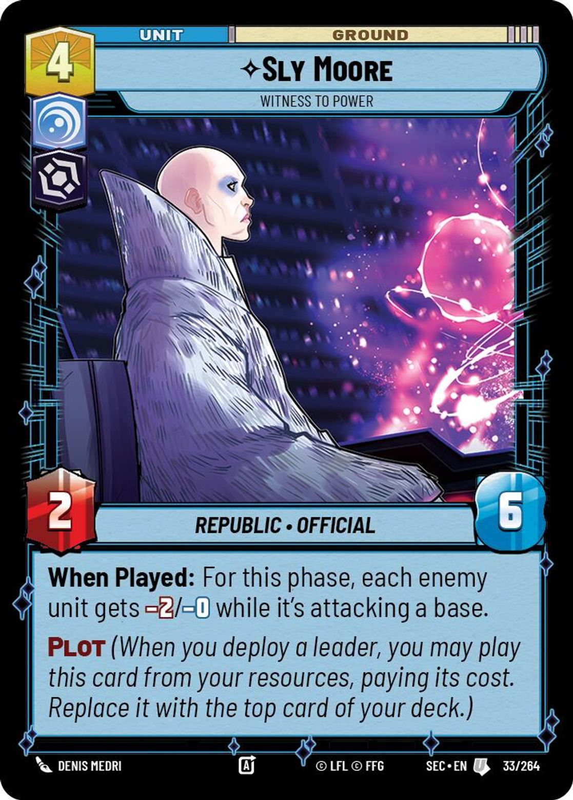 Sly Moore — Witness to Power #033/264 from Secrets of Power