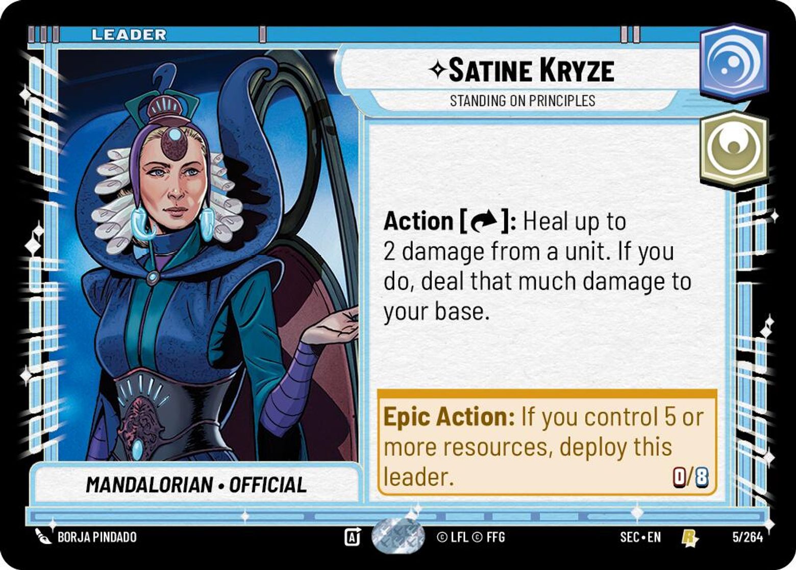 Satine Kryze — Standing on Principles #005/264 from Secrets of Power