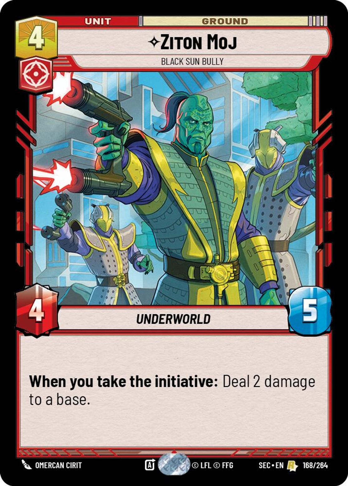 Ziton Moj — Black Sun Bully #168/264 from Secrets of Power