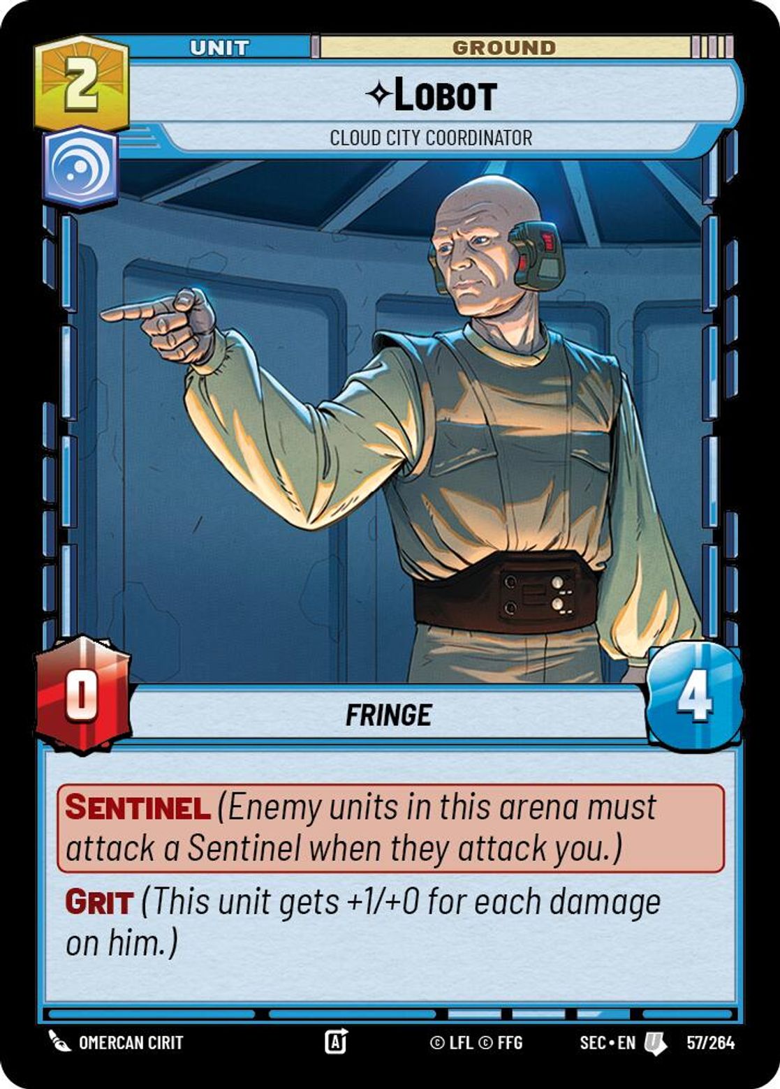 Lobot — Cloud City Coordinator #057/264 from Secrets of Power