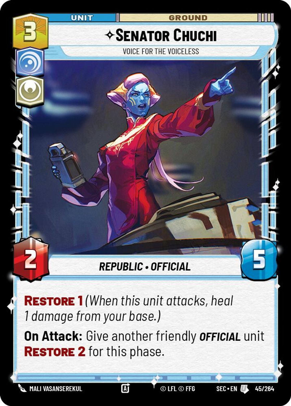 Senator Chuchi — Voice for the Voiceless #045/264 from Secrets of Power
