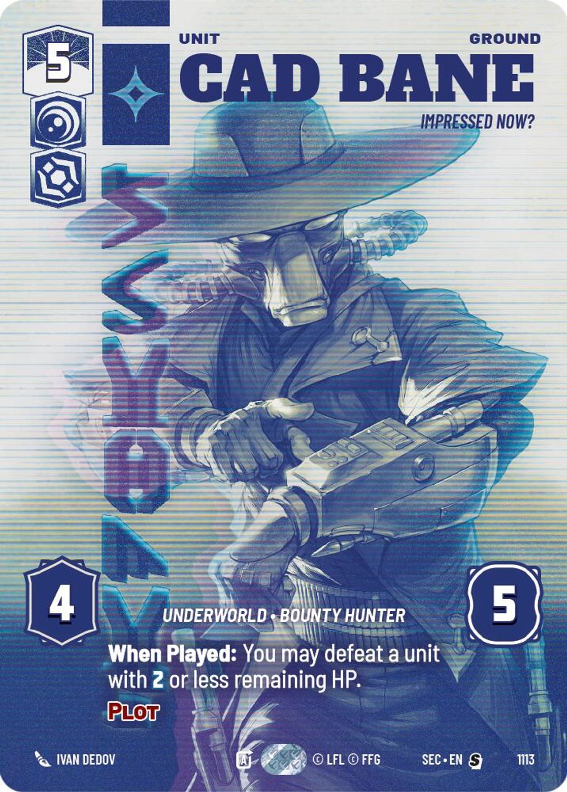 Cad Bane — Impressed Now? #1113/264 from Secrets of Power